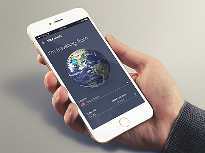 Travel app app departure flight interface ios travel ui user interface