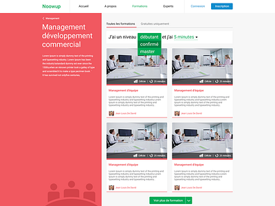 Noowup project 1 design layout ui ux