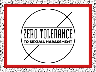Zero Tolerance to Sexual Harassment logo logo