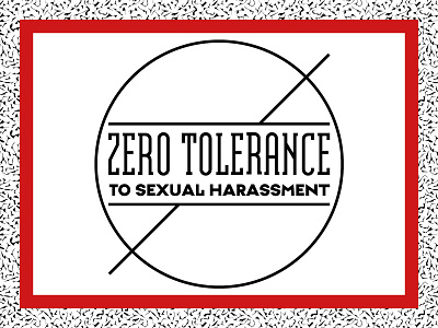 Zero Tolerance to Sexual Harassment logo logo
