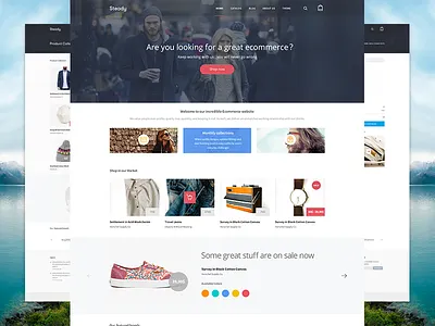 Steady - Ecommerce Final Product apps clean icon icons interface iphone mobile simple ui ux web