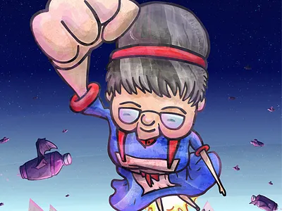 Granny Glider Poster Art game art granny glider illustration