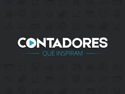 Contadores que Inspiram brand branding logo pattern pixel perfect play