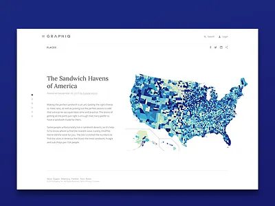 Interactive stories page charts data info infographic interactive map stories web design