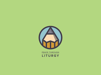 Peace Through Liturgy a anarchy dots flat halftone no anarchy peace pencil writing
