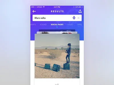 Search Results app cards ios search ui ux