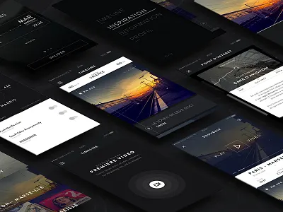 DI—App app black ios minimal mobile ui ux