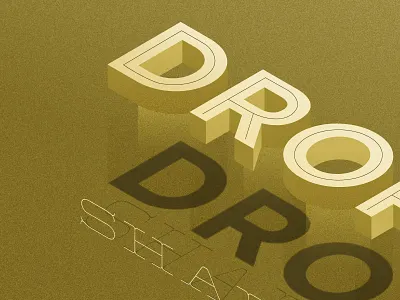 Drop Shadow design design alphabet drop shadow grain killer infographics postcard shop store texture