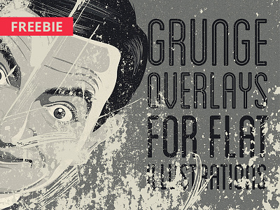 Freebie – Grunge Me Kit color distress flat freebies grunge illustration overlay retro vintage