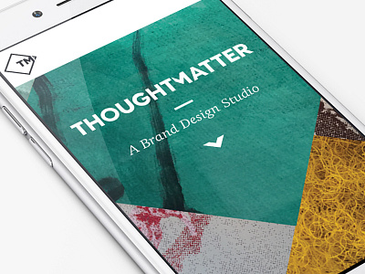 Branding studio mobile concept angle art branding clean collage layout minimal mobile studio ui ux webdesign