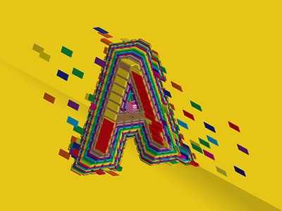 Flying Candy Alphabet / Letter A alphabet apple art candy design flying graphic design illustration letter typography vector
