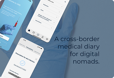 Virtual Medical Diary app branding design graphic design illustration logo typography ui ux vector