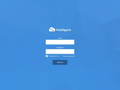 Admin App Login Screen admin auth blue cloud login ui