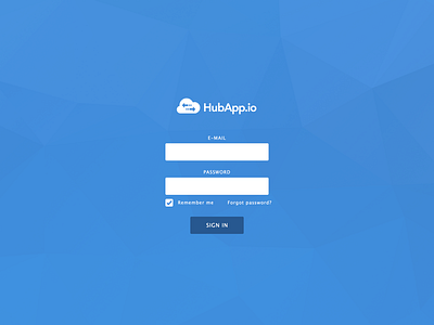 Admin App Login Screen admin auth blue cloud login ui