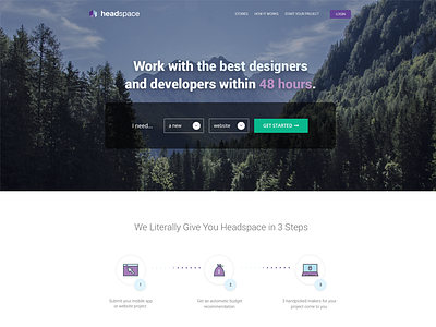 Headspace design headspace web design