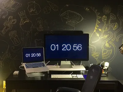 Remodeled office wall doodles desk doodles office