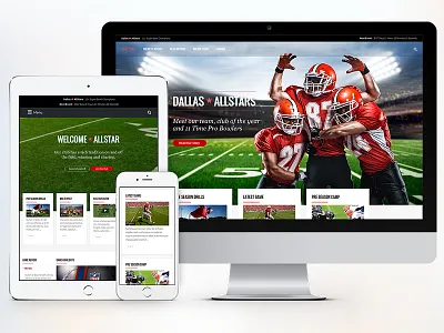 AllStar Athlete & Club Concept theme themeforest ui web wordpress