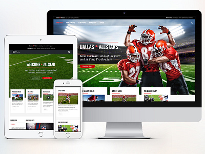 AllStar Athlete & Club Concept theme themeforest ui web wordpress