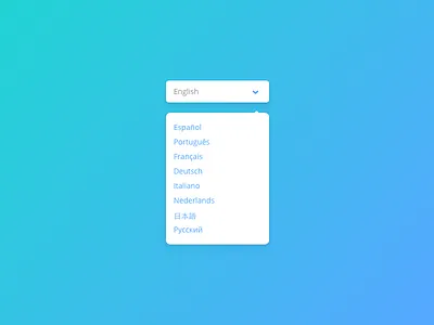 Day 023 - Language Selector design dropdown flat language selector styleguide ui ux