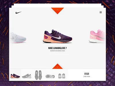 Rebound Day #02 - Nike app challenge design nike rebound shadow shoes ui ux website