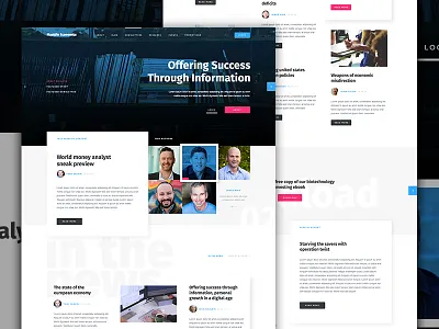 Substantial Financials banking blog elegant seagulls finance grid invest investment landing money news team