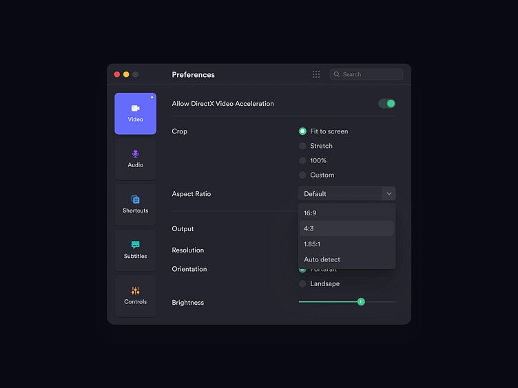 Preferences- dark mode by Asish Sunny for Pixalchemy XD on Dribbble