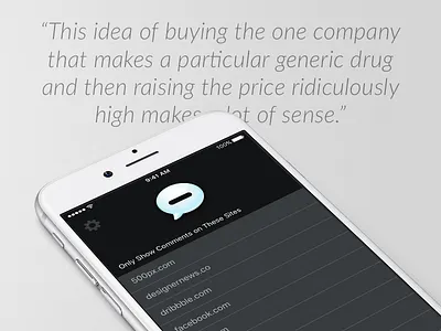 Shut Up: Comment blocking for iOS app blocker blocking comment comments content ios shut up