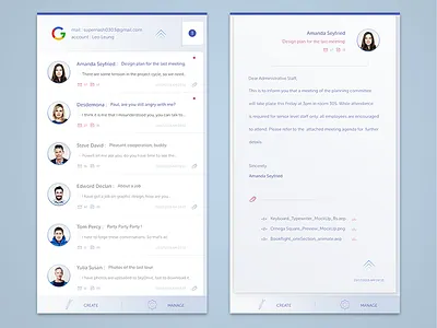 Mail Client App Concept app concept email mailbox ui ux