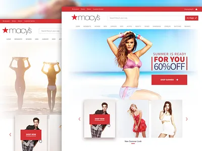 Macy*s Re-Design design macys shop ui ux web website
