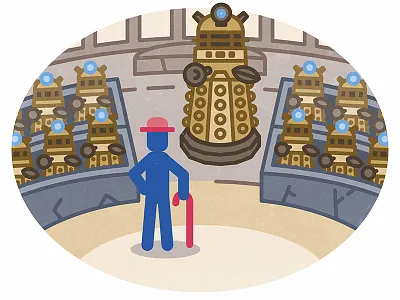 Mr Olaf and Doctor Who - Part 4 doctor who icon illustration mr olaf vector