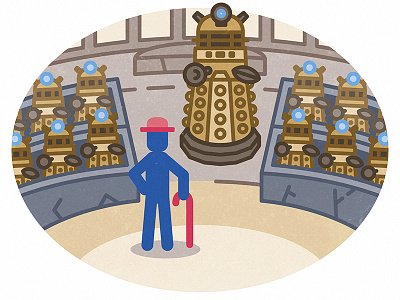 Mr Olaf and Doctor Who - Part 4 doctor who icon illustration mr olaf vector