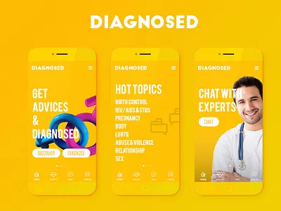 Diagnosed // App Concept concept design ios sex ui
