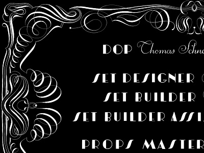 Set & Project Support 1927 art deco art nouveau black and white café coffee illustration lettering non profit silent film tea typography