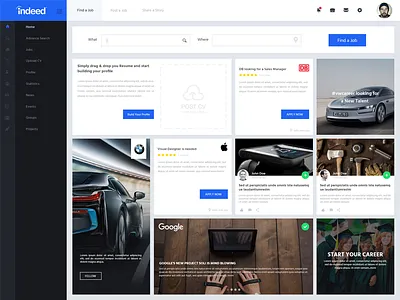 Indeed UI/UX Redesign concept indeed redesign uiux