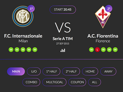 Bet App app bet design fiorentina inter ios iphone 6 plus roccano serie a ui