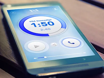 VOA Mobile Streamer android app app ios app music news ui