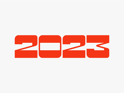 2023 2023 2023 design clean design grid happy new year lettering letters logo logo grid new year orange simple type typography vector vector grid