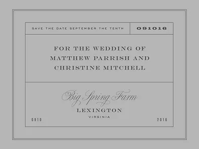 Letterpress Save the Date letterpress save the date typography vintage wedding