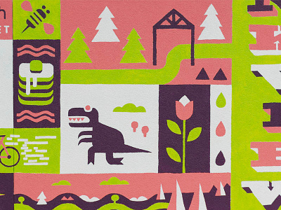 Bankview Mural – Finished calgary collaboration community illustrartion illustration mural paint yyc