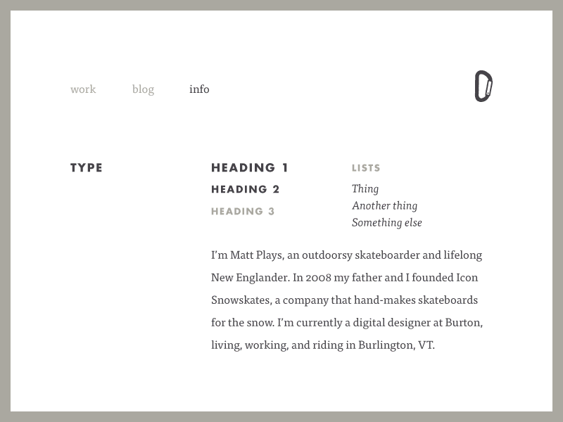 Portfolio Refresh by Matt Plays on Dribbble