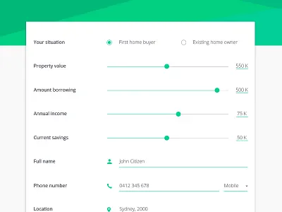 Loan Report Form finance form material slide