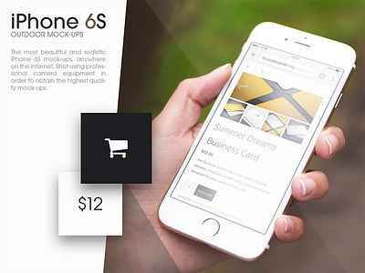 iPhone 6S Outdoor Mock-Ups apple iphone iphone 6s mock ups mockup