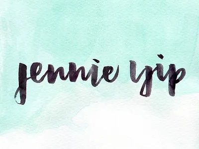 Brushpen Logo Design brush lettering design logo photoshop skillshare watercolor