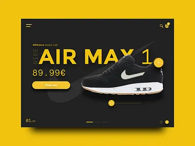 Nike — UI landing page clean design flat interface landing page nike ui user interface userinterface web design webdesign website