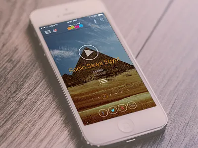 Radio Sawa app ios app ui ux