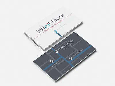 Infinit tours BC bc branding business card infinit logo
