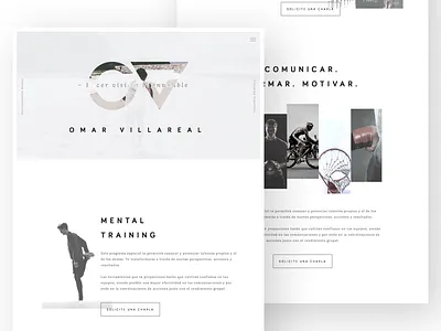 Omar Villarreal Website — WIP clean coaching mental minimal omar sports training villarreal website wip