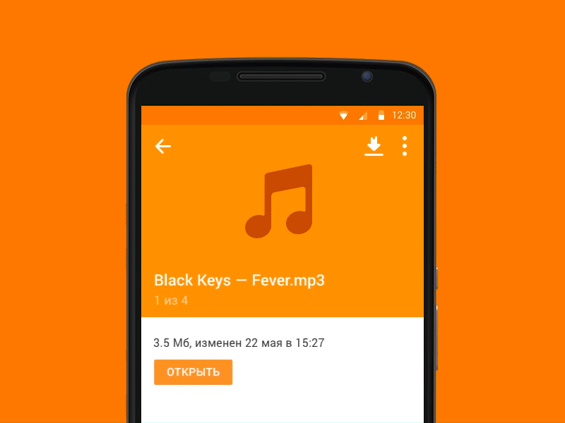 File Browser in Mail.Ru Android App