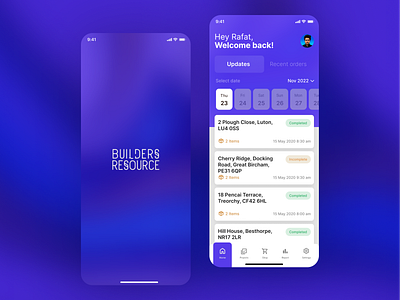 Building Material Worker App 1.0 android app builders creativerafat crm design figma ios maxrafat system ui ux workers app