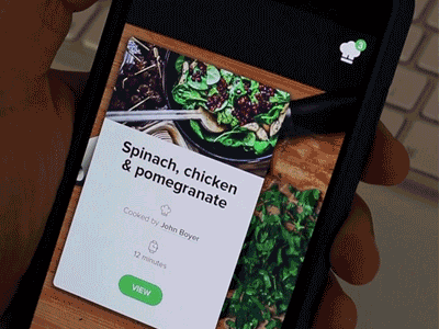 Cooking App animation app cook cooking framerjs iphone recipe step ui ux
